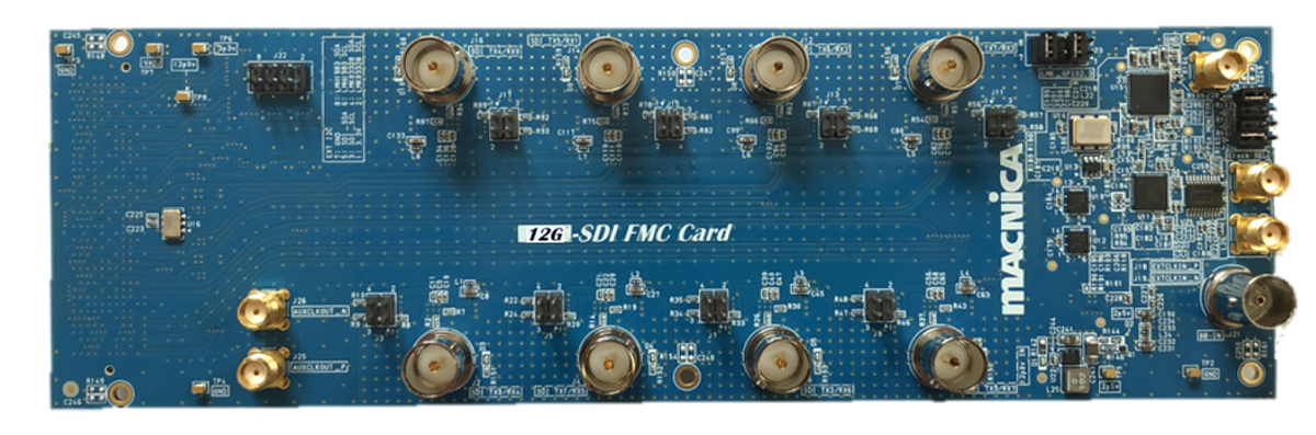 Top view of 12G-SDI FMC Card R